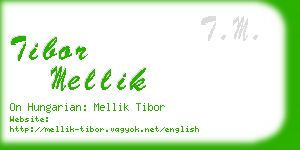 tibor mellik business card